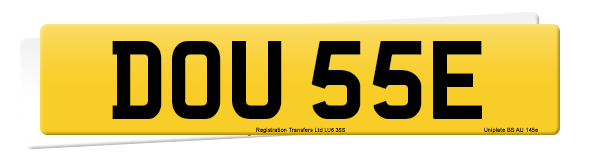 Registration number DOU 55E